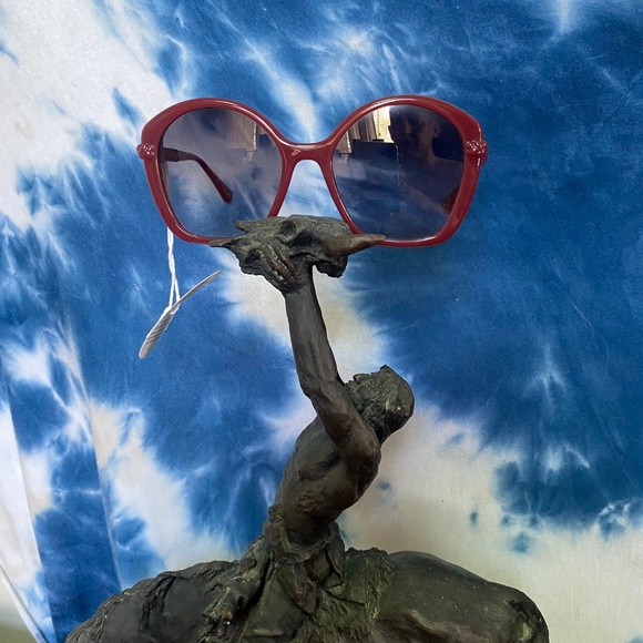 Chloé CH0003S Oversized Red Sunglasses - Bio-Based Frame main image 4